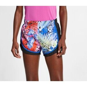 Nike Dry-Fit Running Shorts Women’s Medium Athletic lined Palm trees